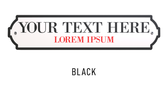 Printed Vintage Street Sign