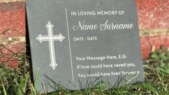 Slate Memorial Plaque