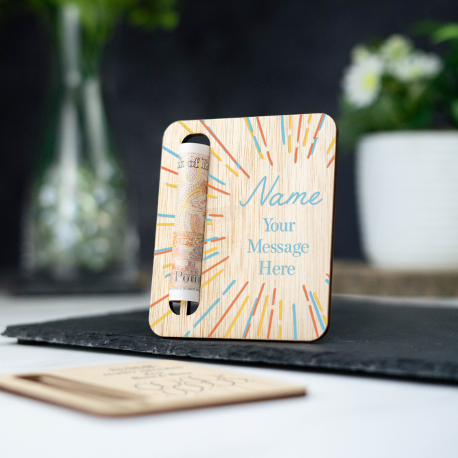 Wooden Money Holder